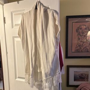 Quiksilver Ivory Knit loose cardigan sweater